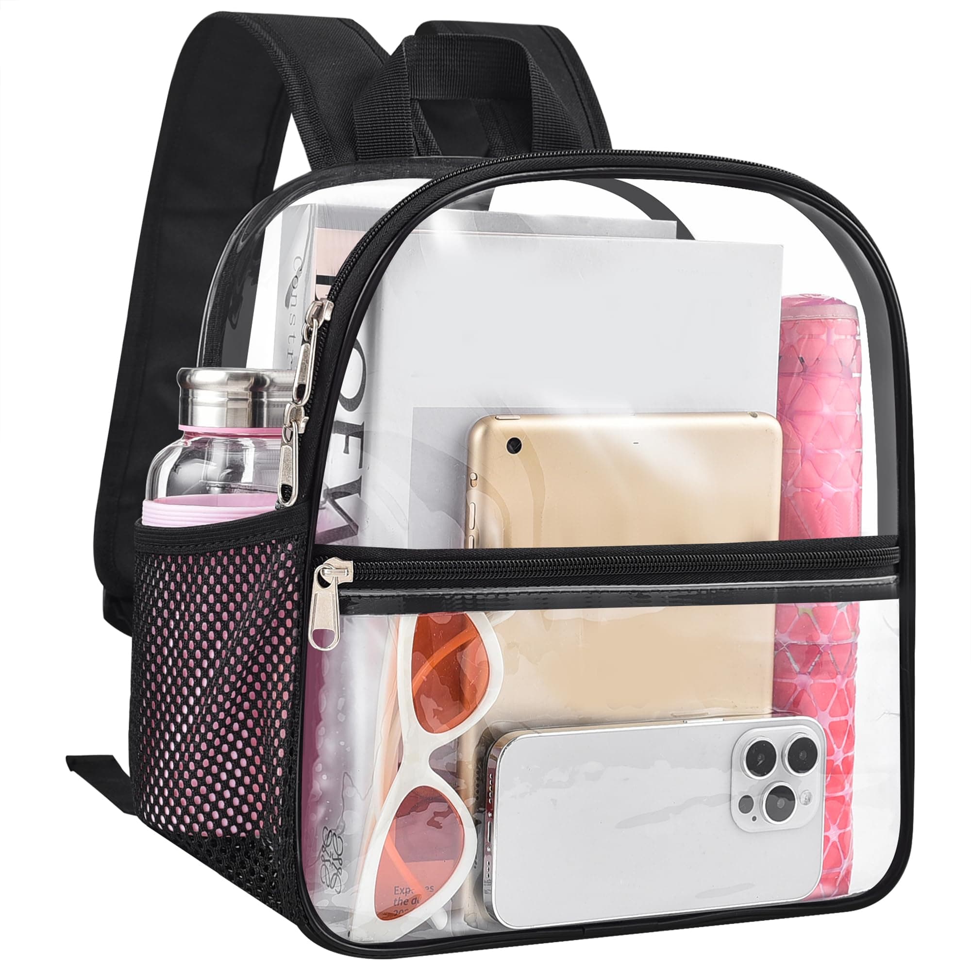 USPECLARE Clear Backpack for Stadium Approved 12×6×12 Transparent Bag